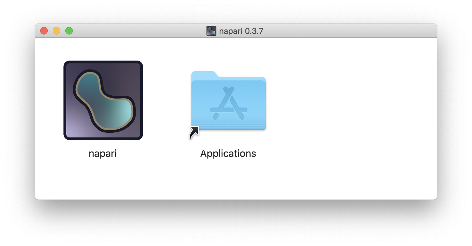 image: MacOS install to Applications